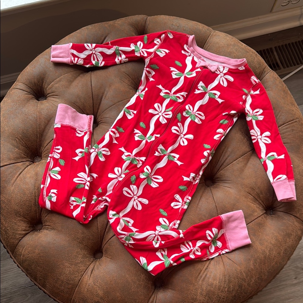 The Beaufort Bonnet Company Red and Pink Girls’ Christmas Pajamas